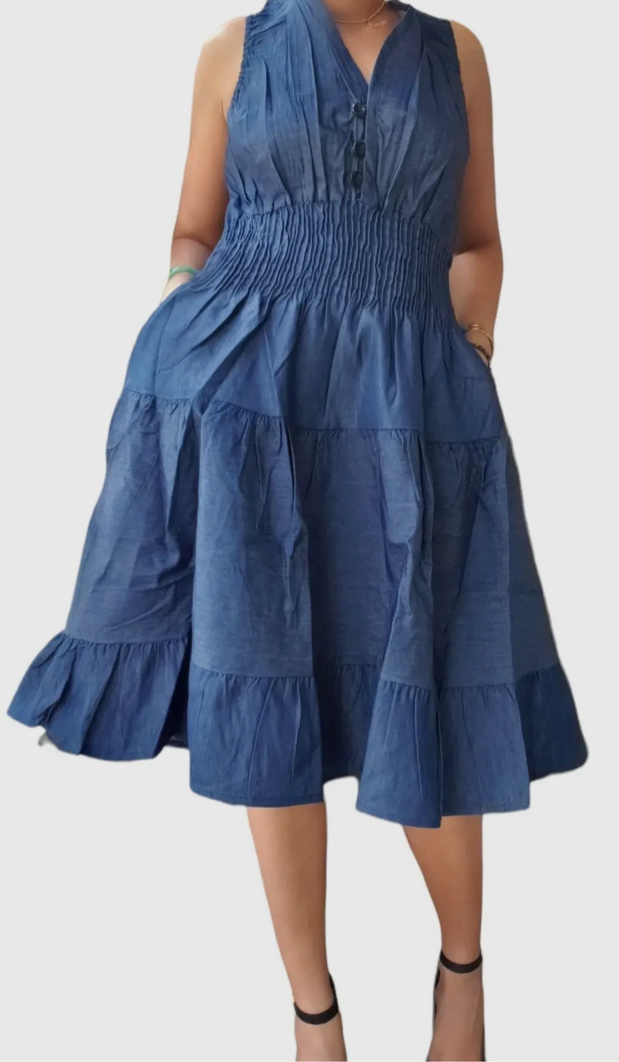 Darcy Smocked Bodice MIDI Dress