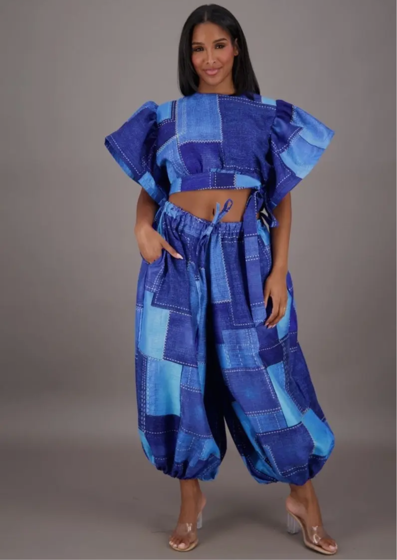 Jennie On the Denim Block 2pc Set