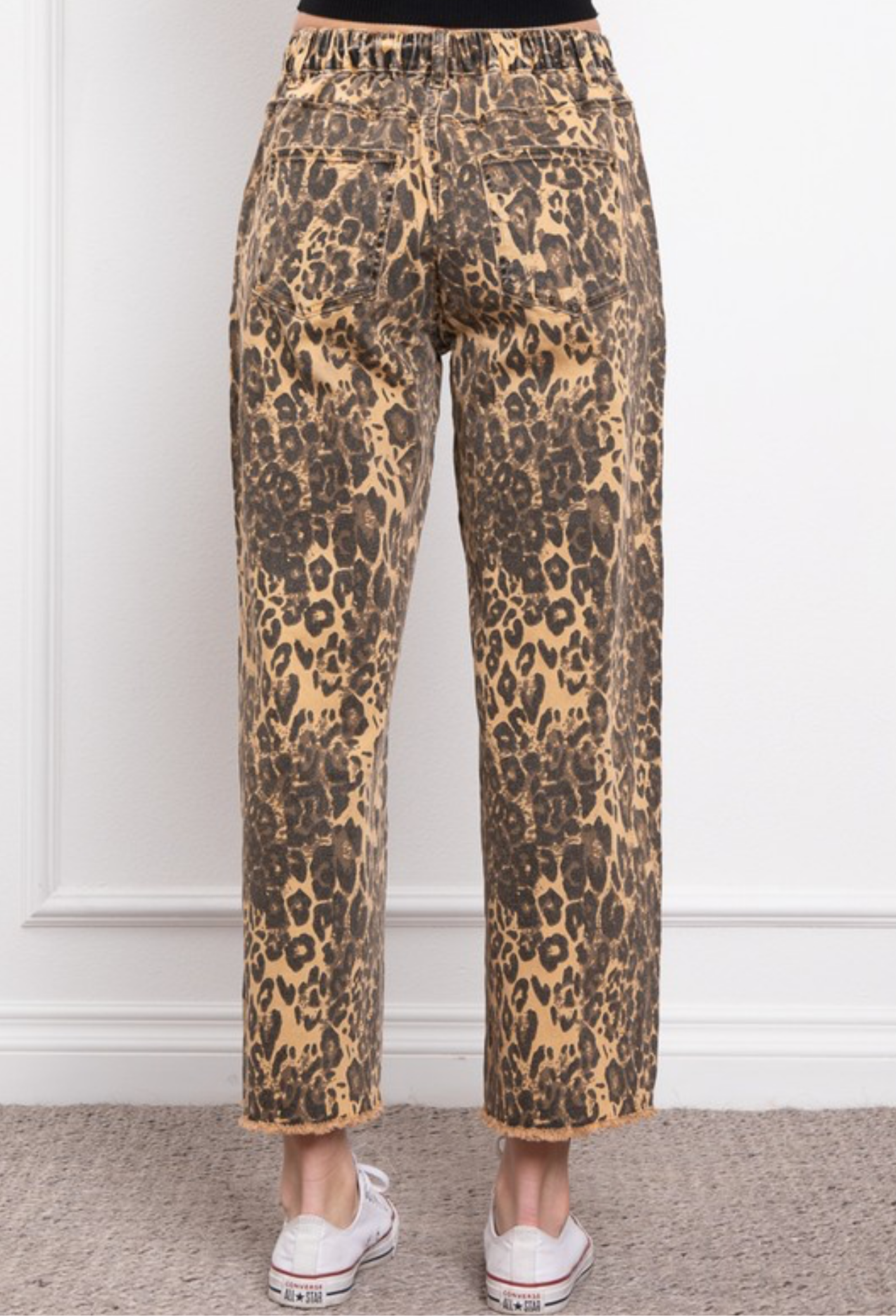 Safari Leopard Crop Pants