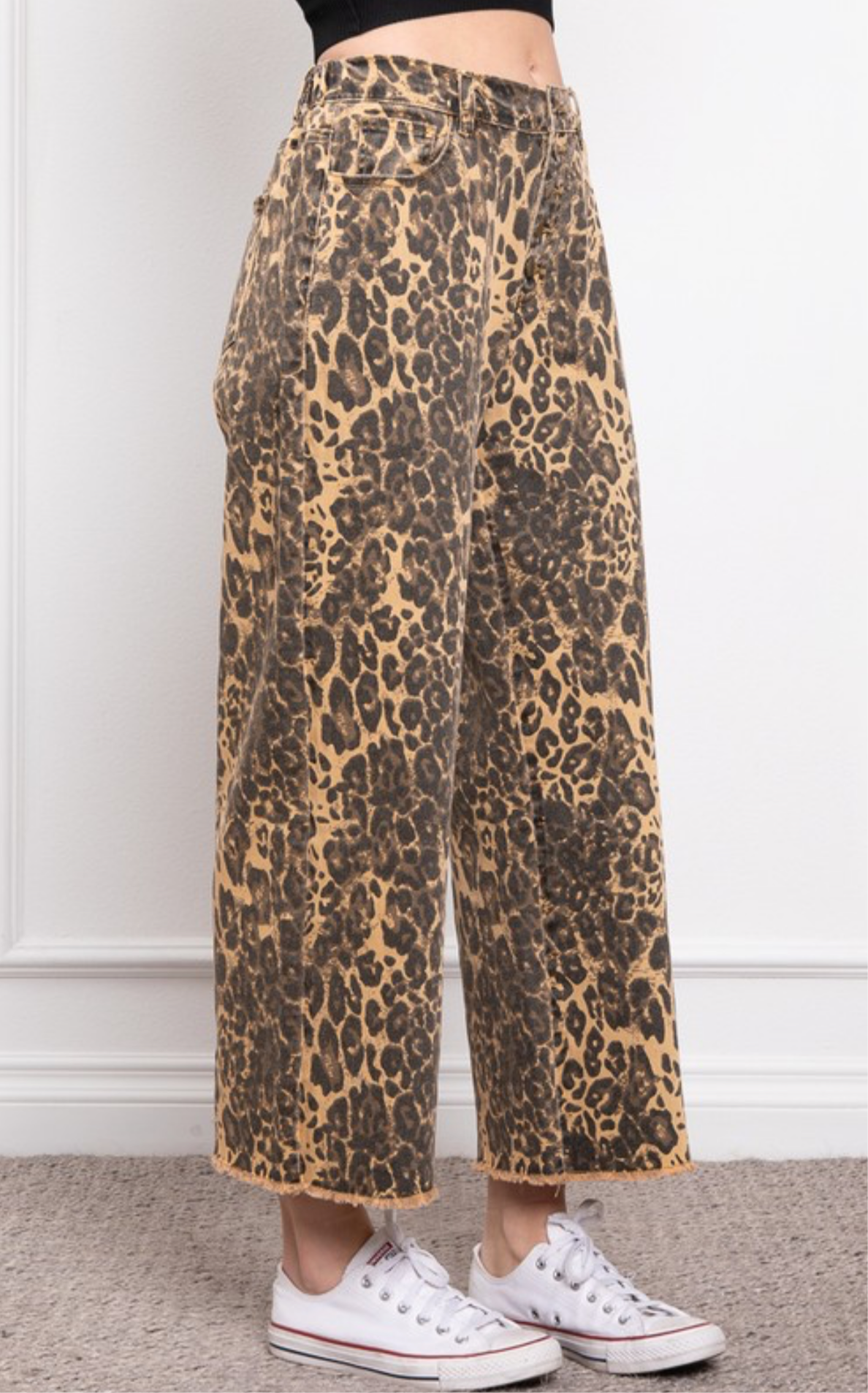 Safari Leopard Crop Pants