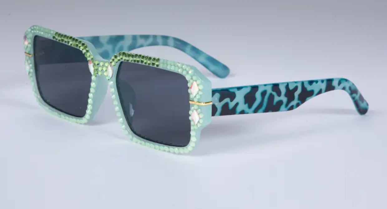 Bling Blue Sunglasses