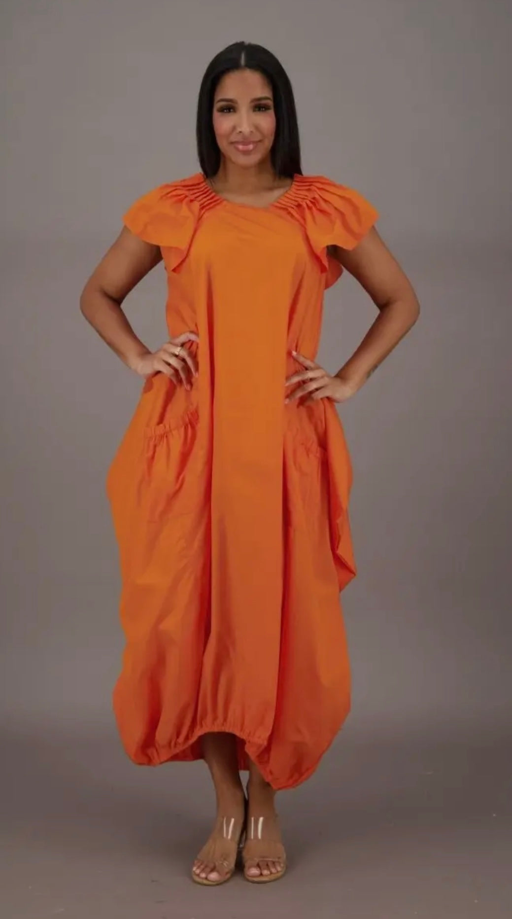 GOOD VIBES BUBBLE DRESS/One Size Dress