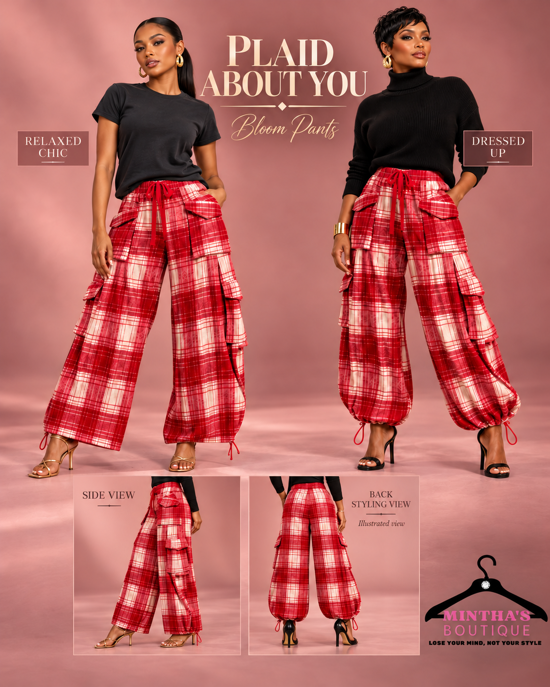 Plaid About You Bloom Pants ❤️ ~PRE-Order 11/5