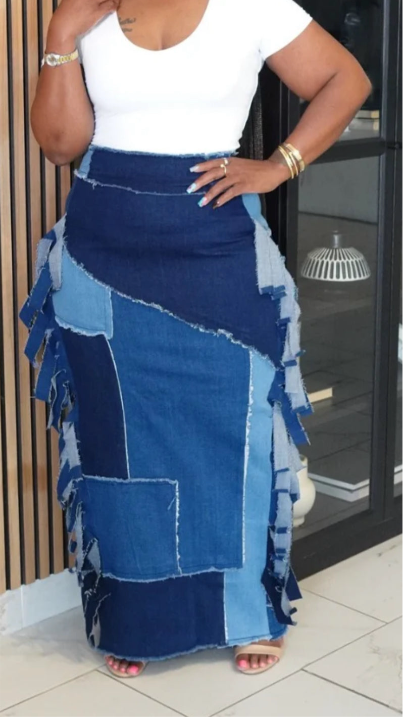 Oh So Denim In Style Skirt