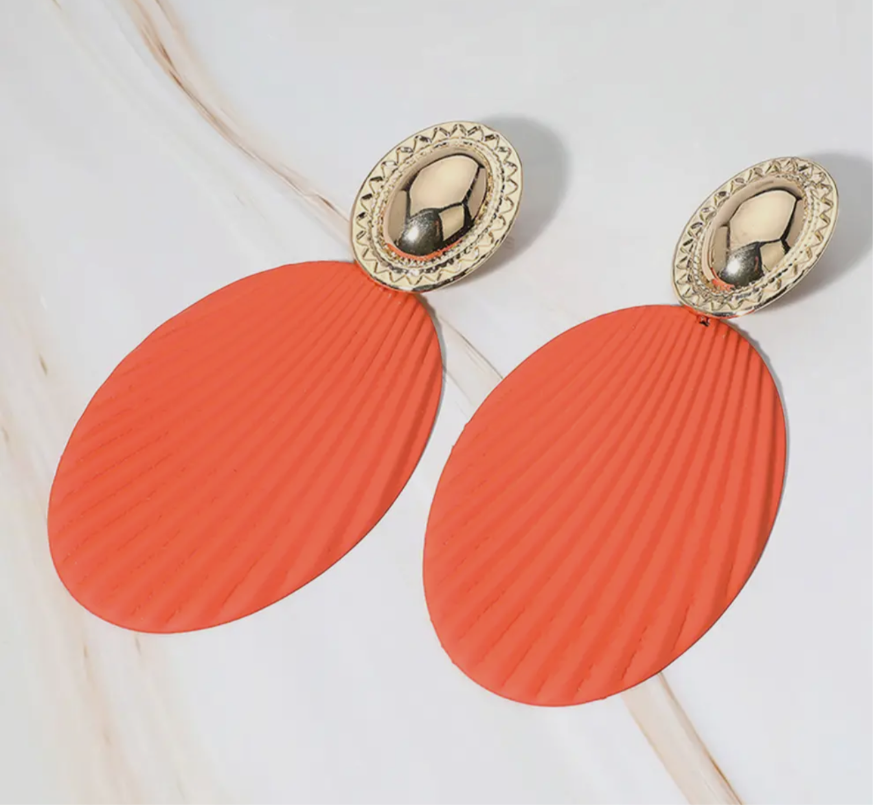Oversized Textured Earrings