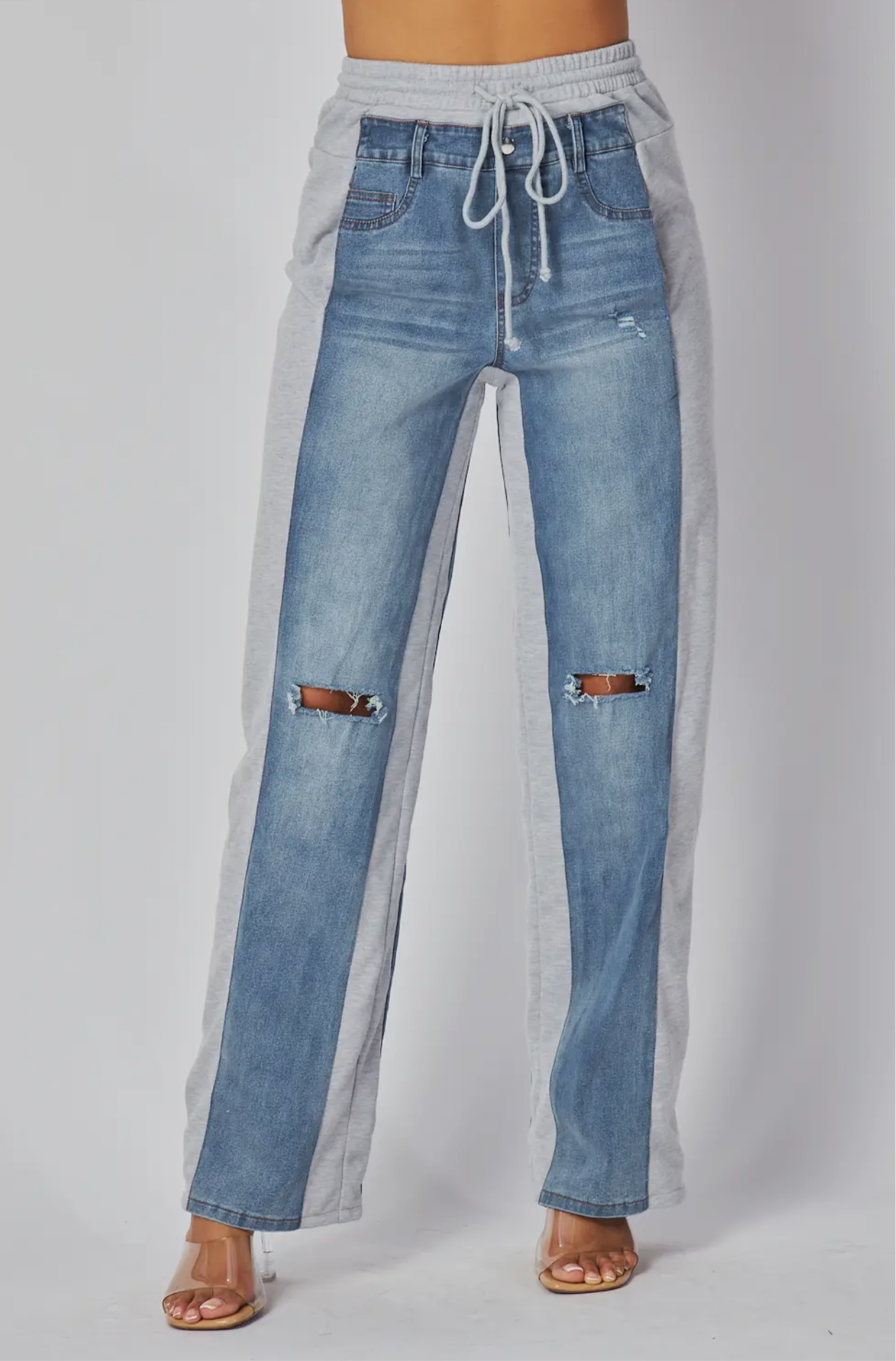 Streets Cred Denim Contrast Pants