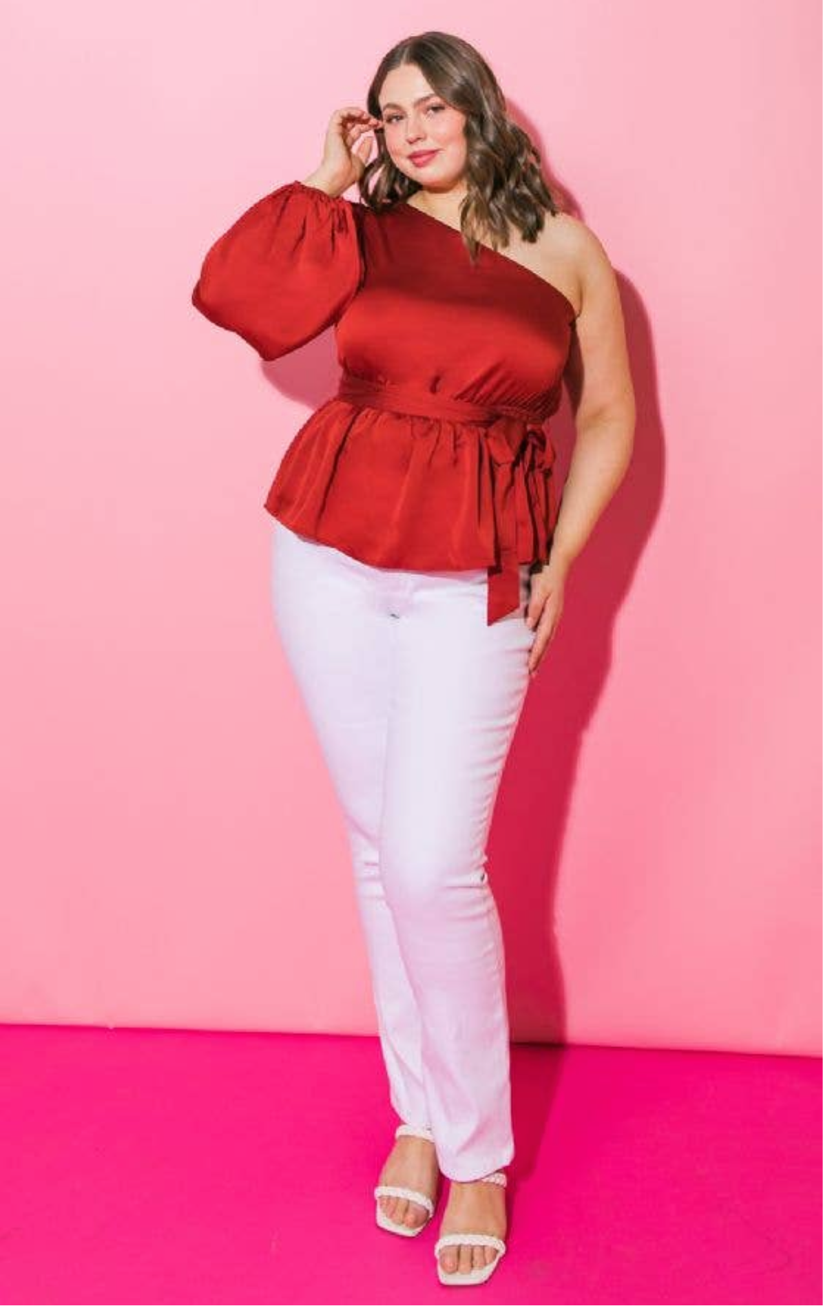 Having My Way One Shoulder Top
