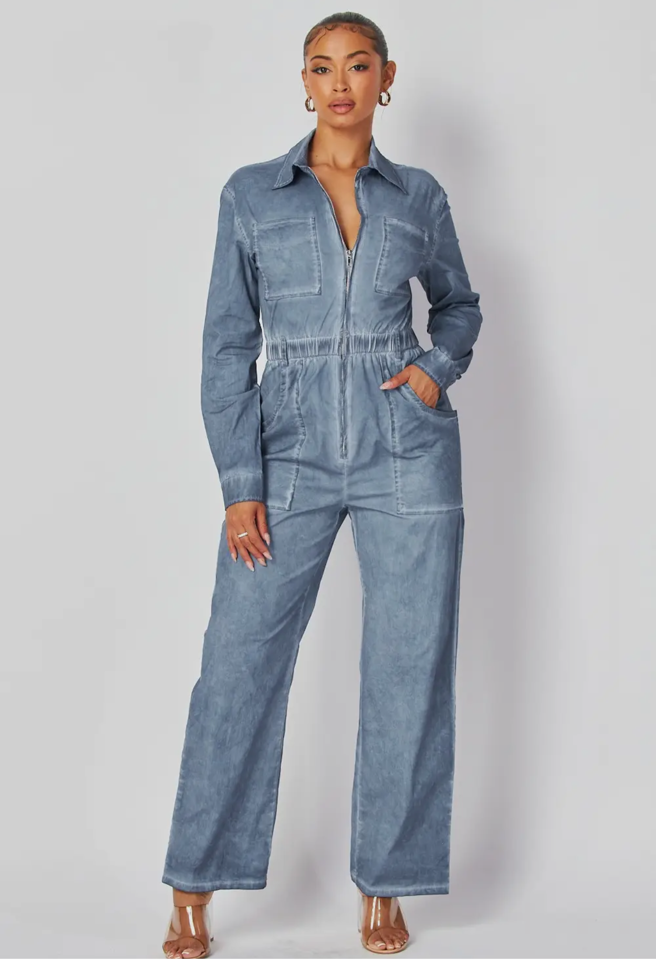 Motto Jumpsuit_ Denim