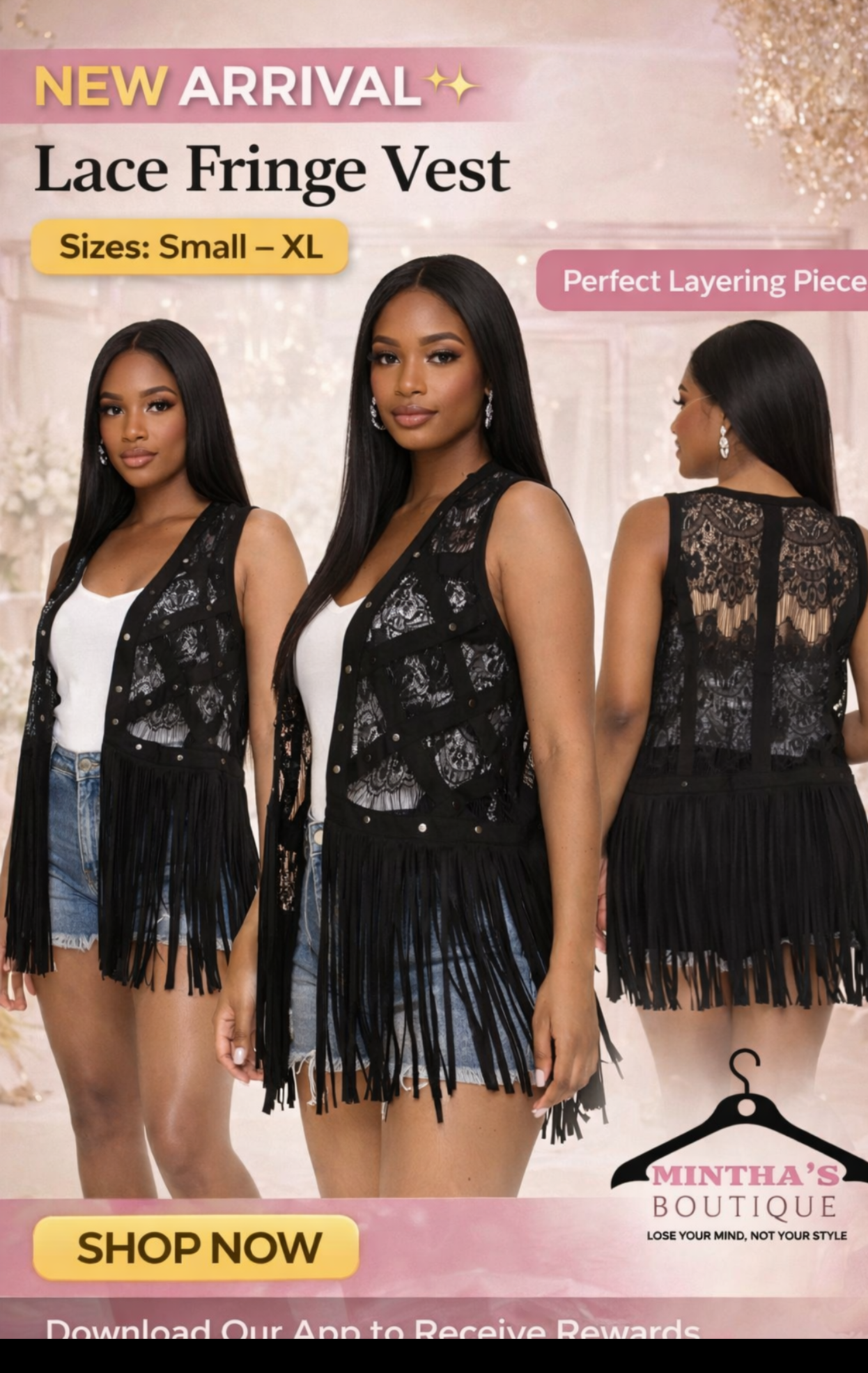 Dallas Lace Detailed Vest