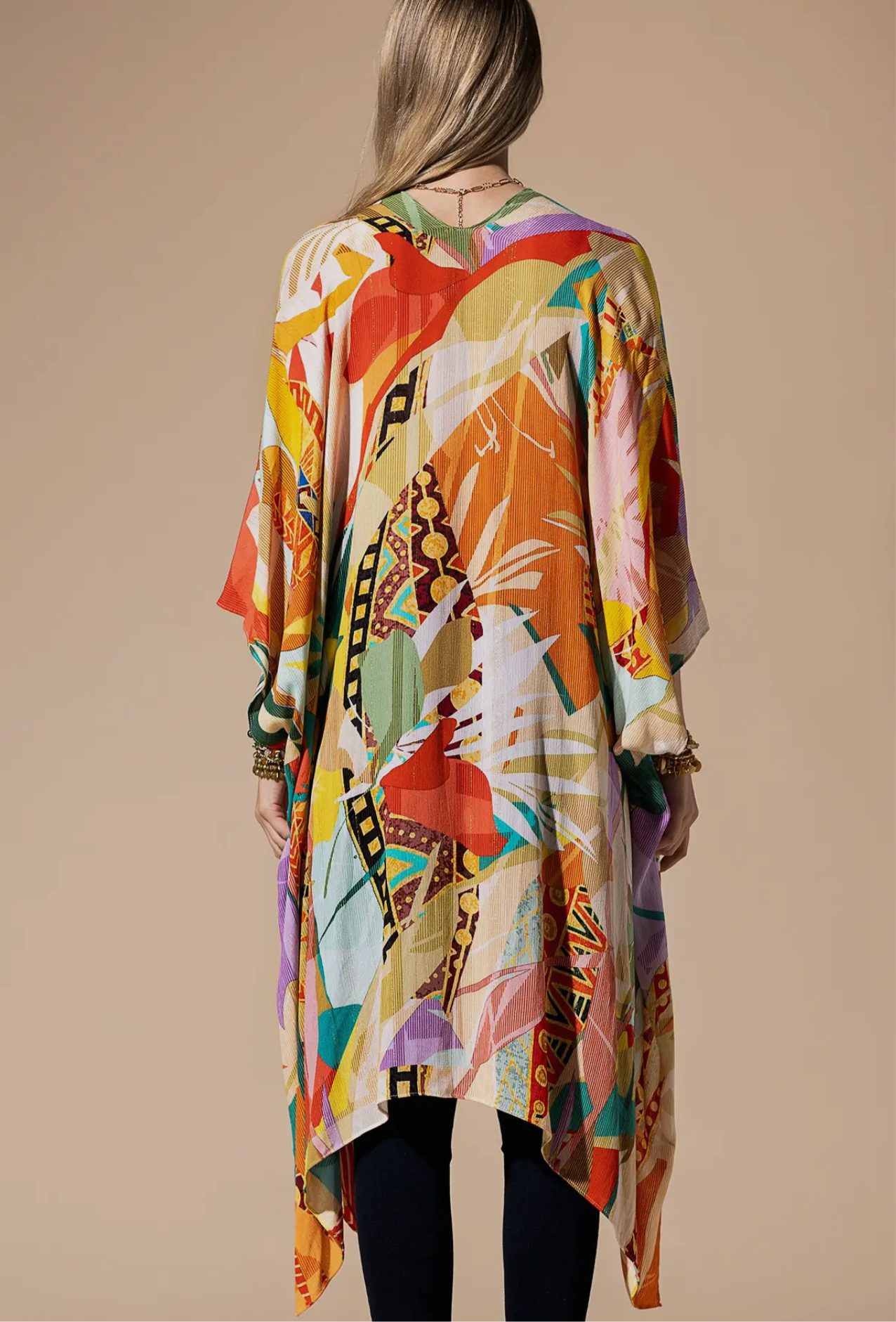Naked Zebra Tropical Kimono