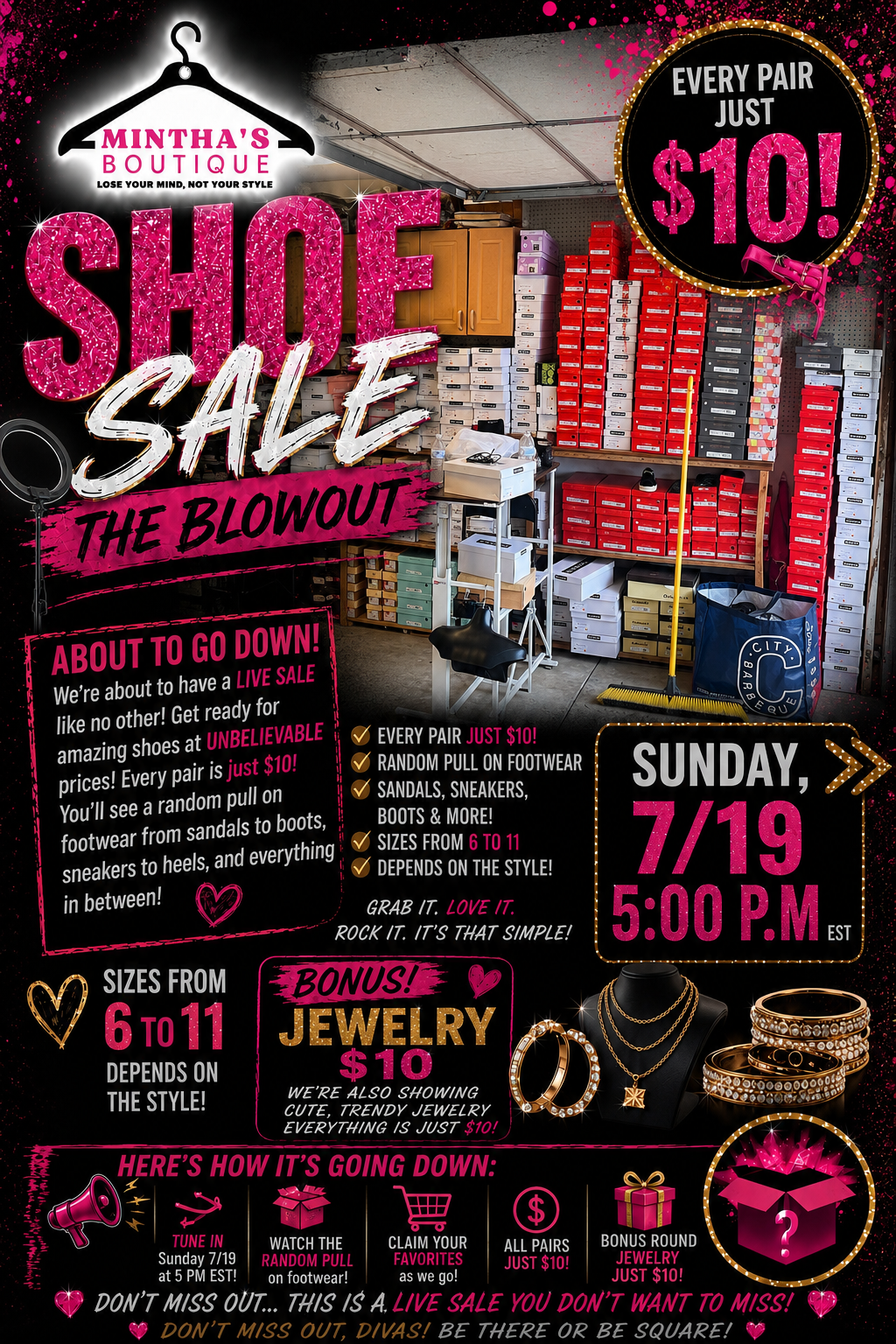 SHOE BLOWOUT