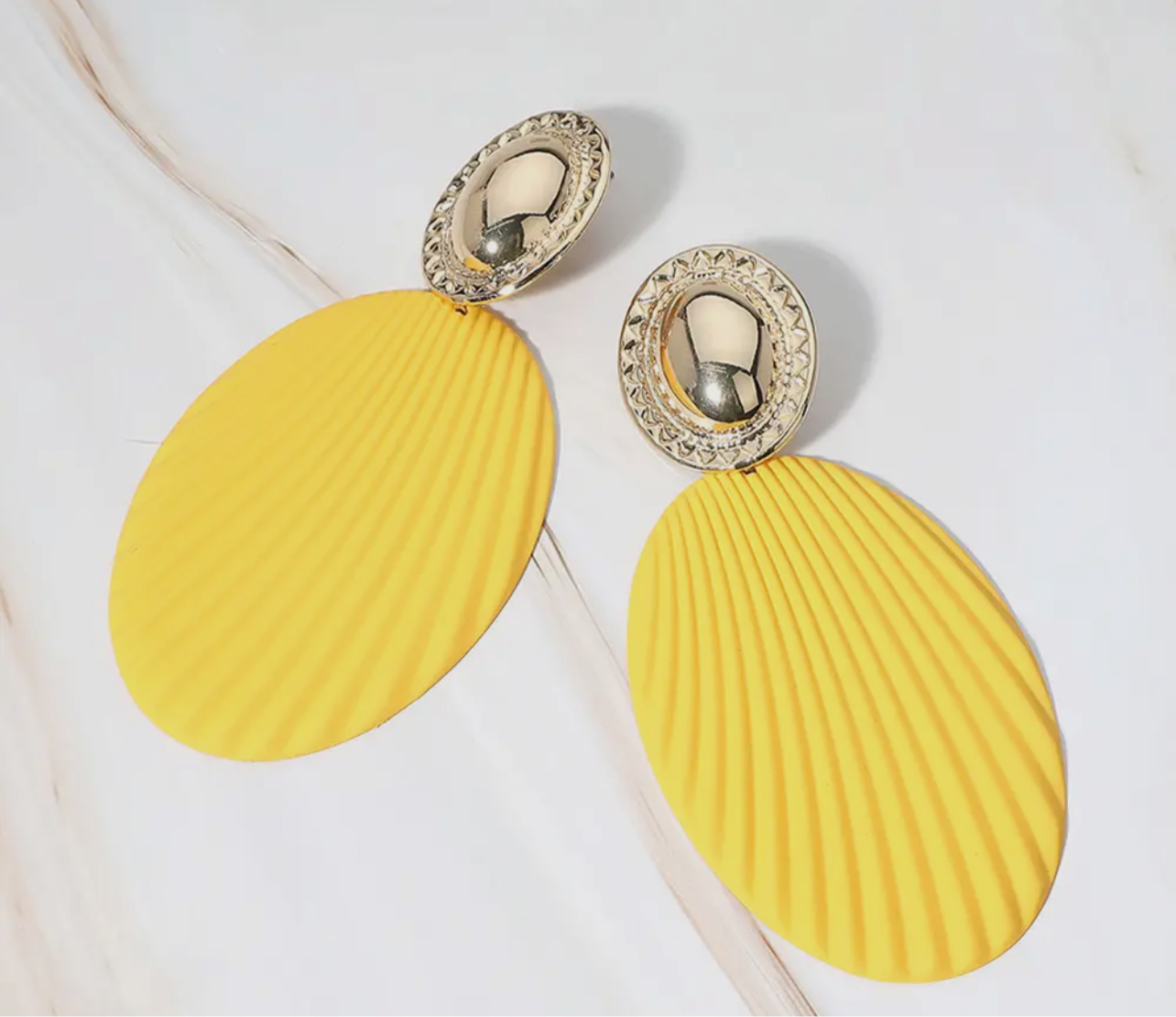 Oversized Textured Earrings
