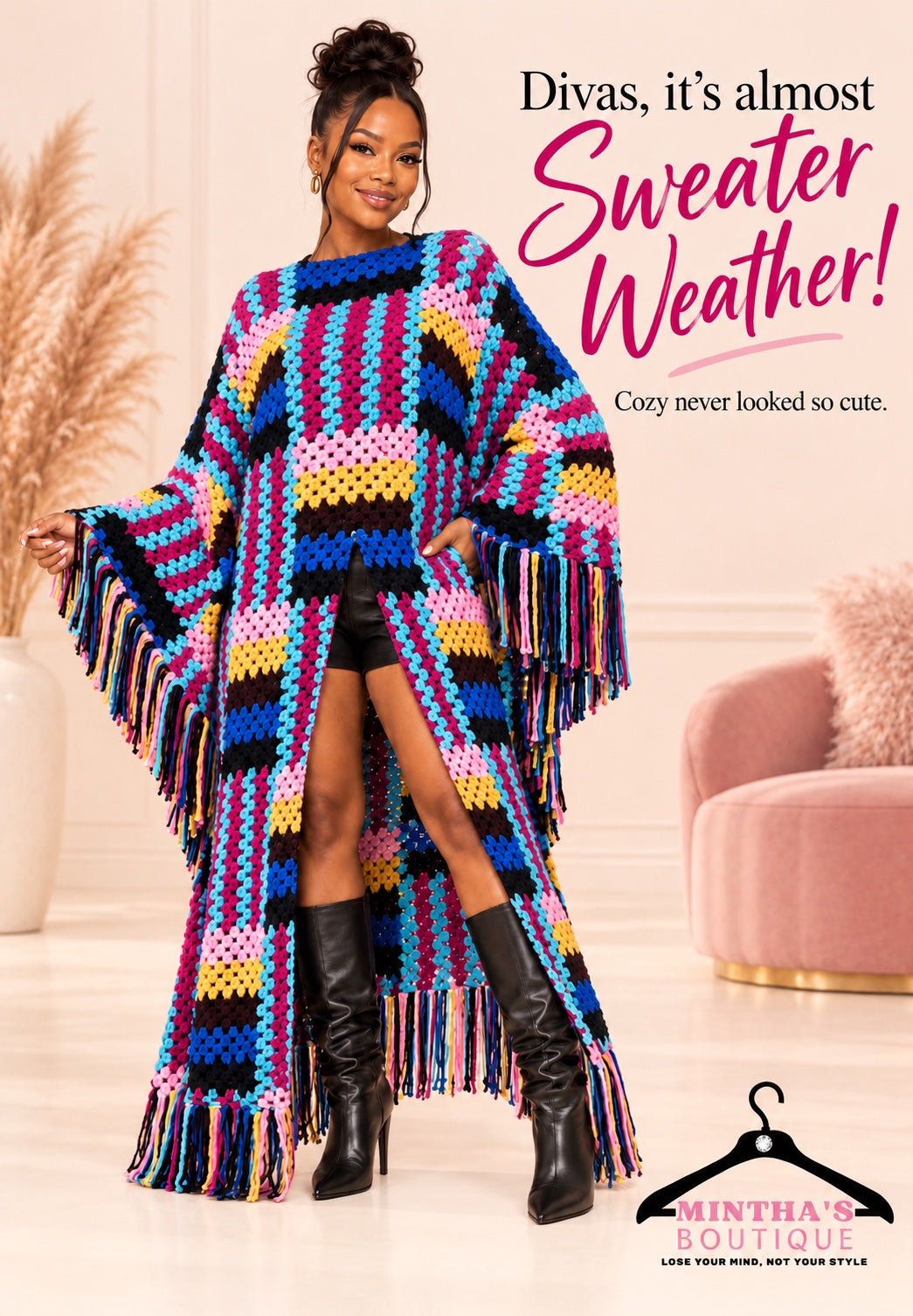 Fashion Rio Crochet Poncho