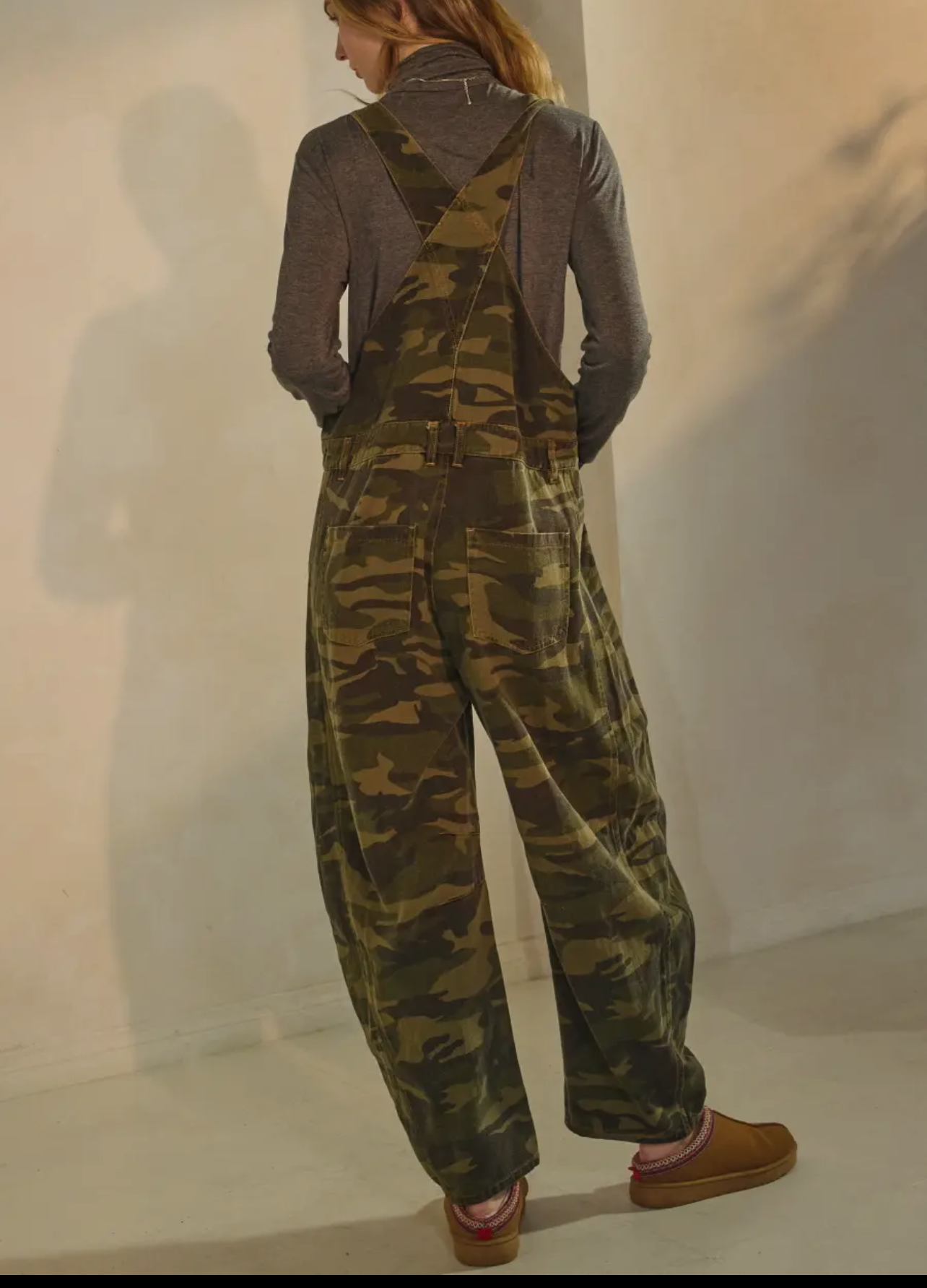 Camo Barrel Pant Overalls