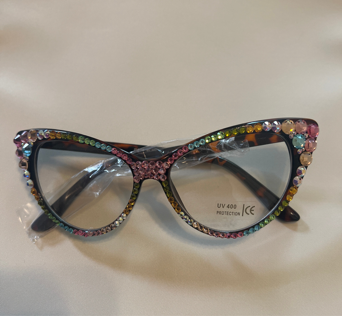 Celebrity Rhinestone Cat Clear Lens _Multi