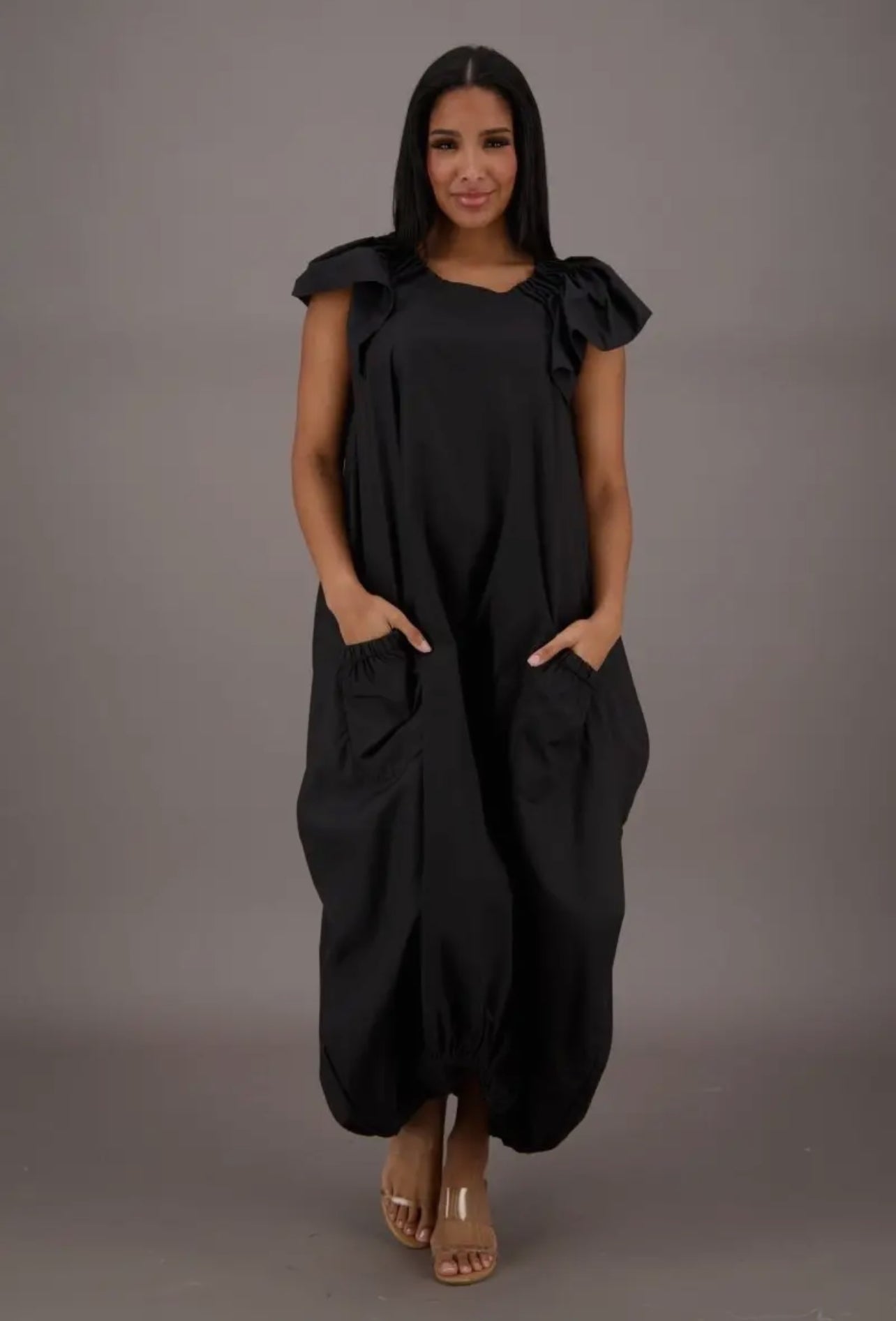 GOOD VIBES BUBBLE DRESS/One Size Dress
