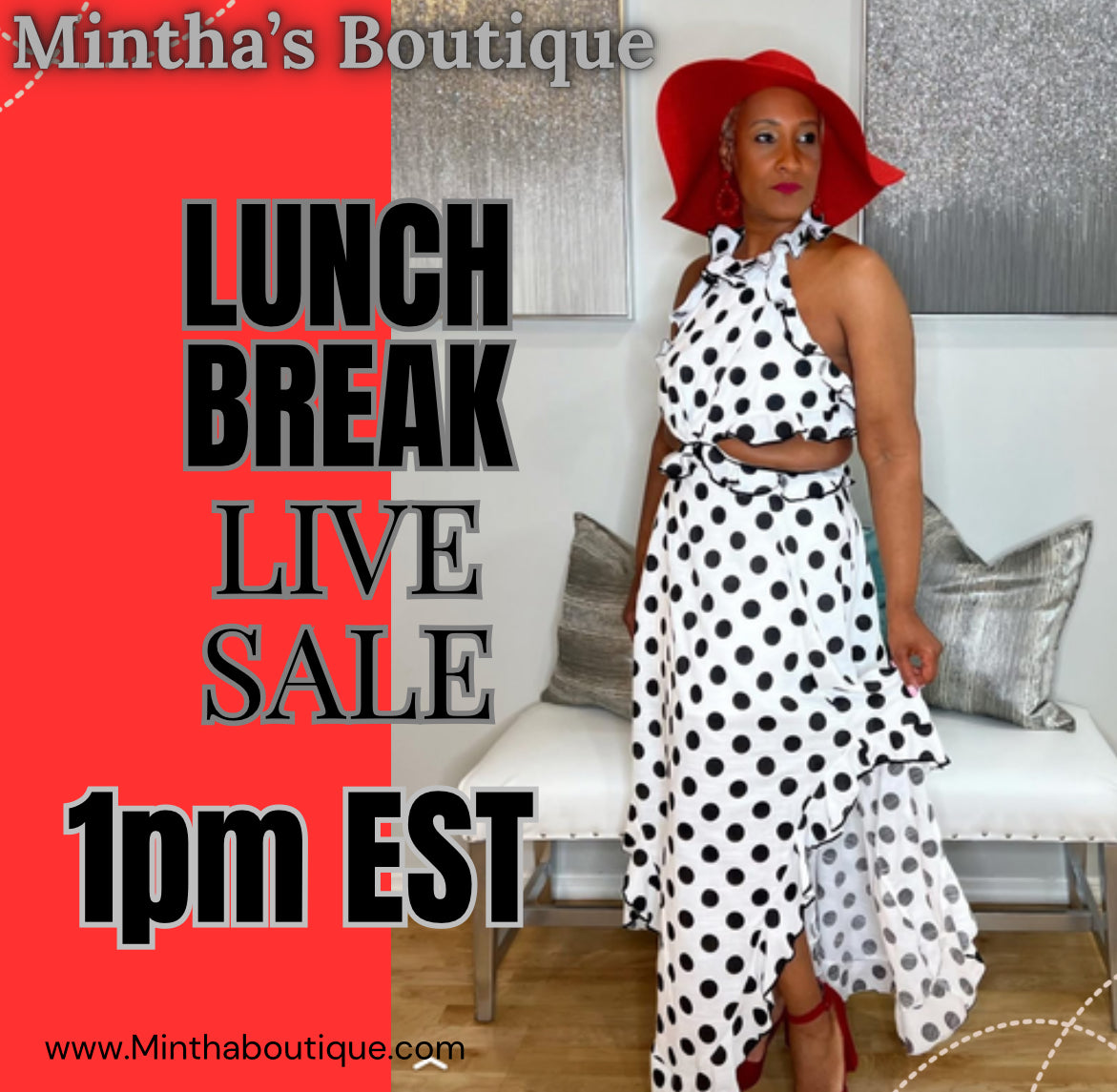 Lunch Break Live Sale 1pm Today