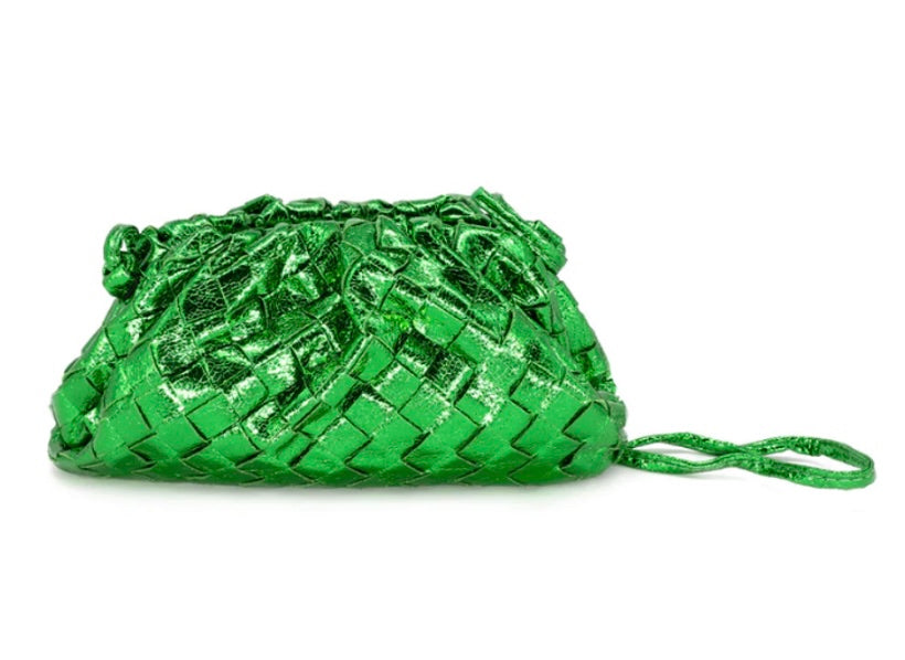 Luxury Woven Metallic Mini Pouch