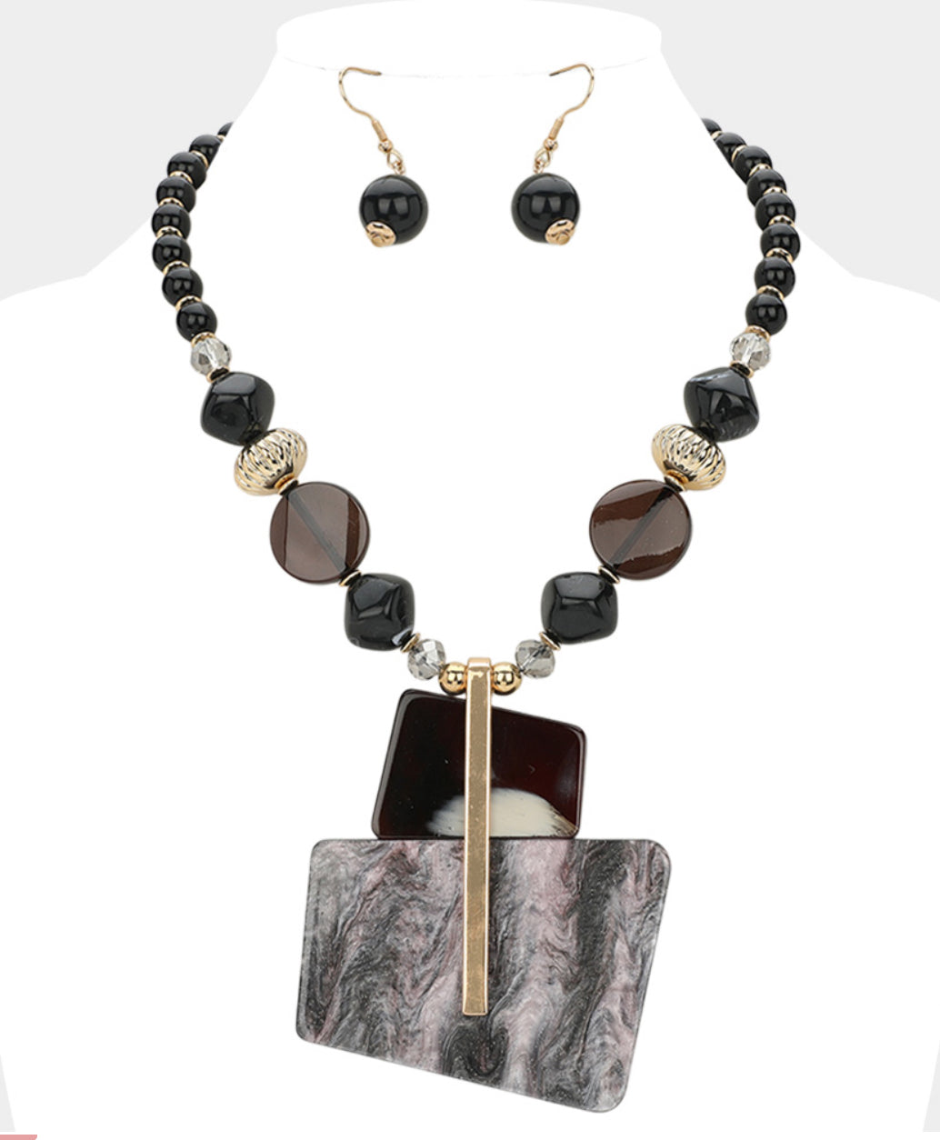 Bold Abstract Statement Necklace