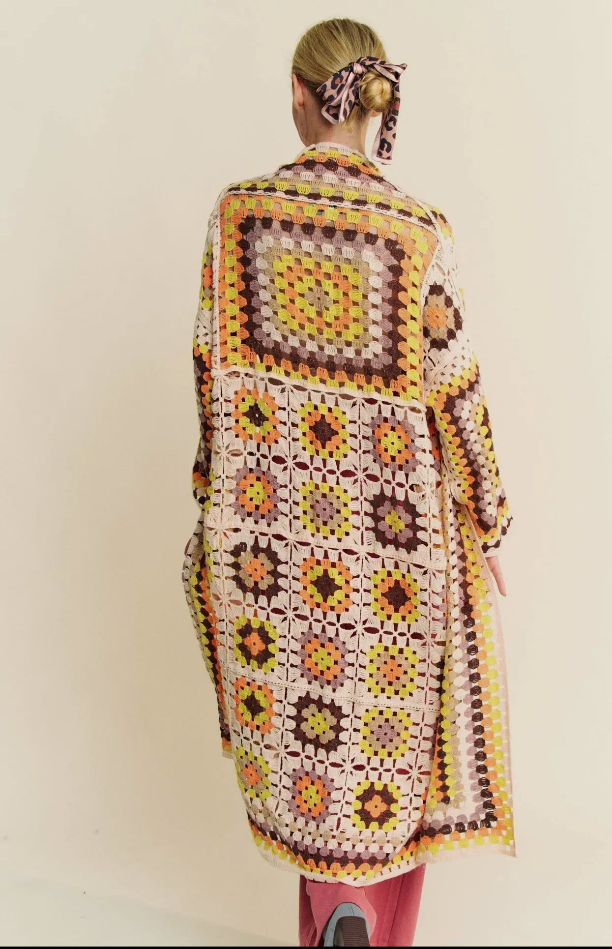 Retro Crochet Cardigan_One Size