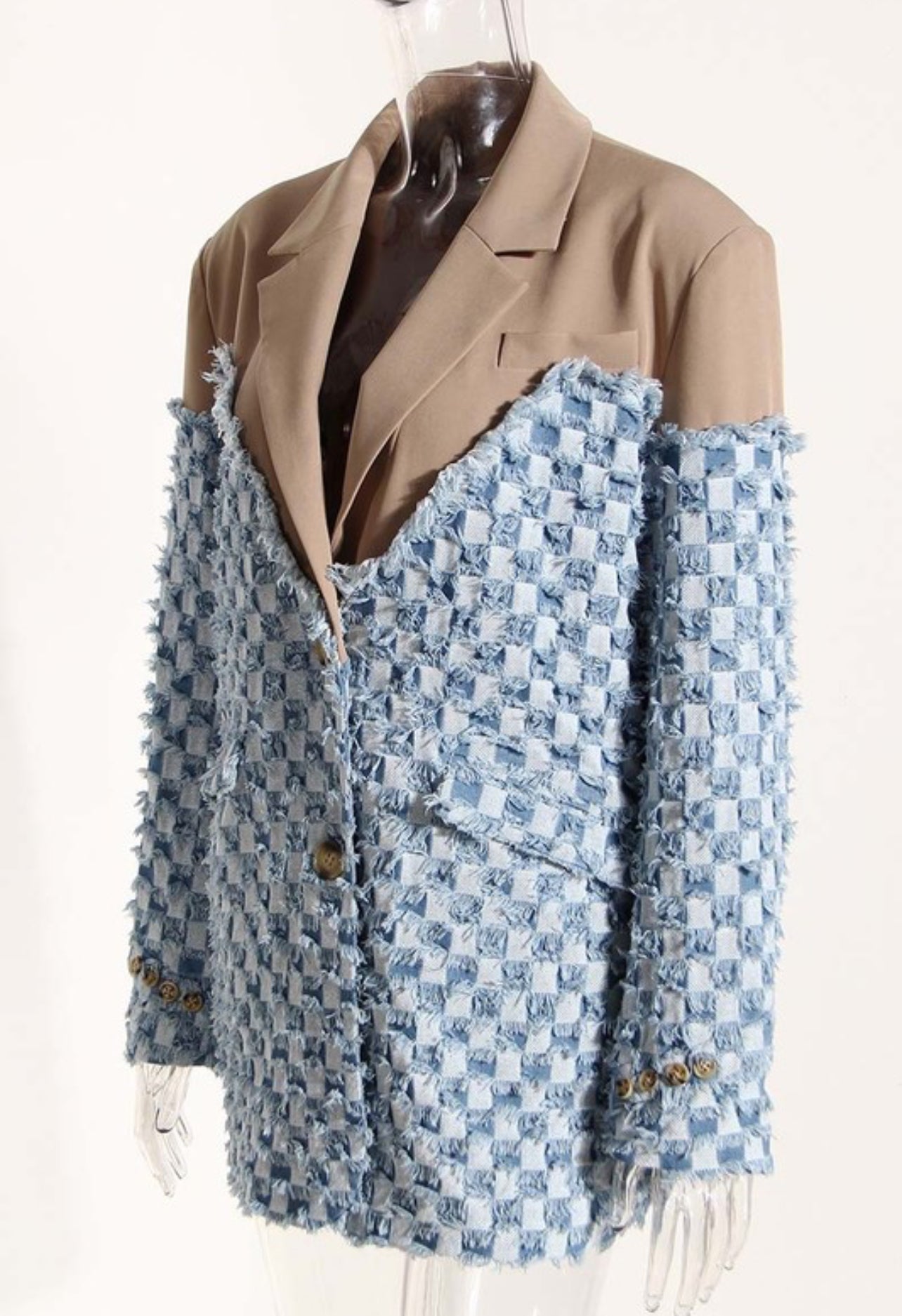 Denim + Khaki Blazer