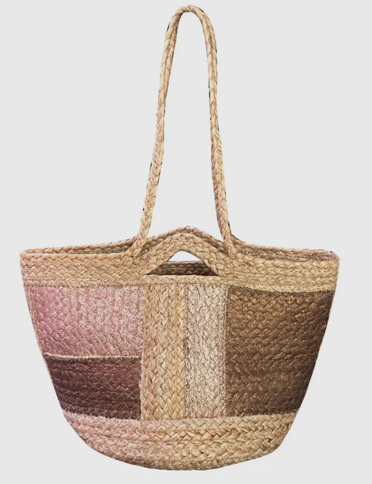 Metallic Squares Tote