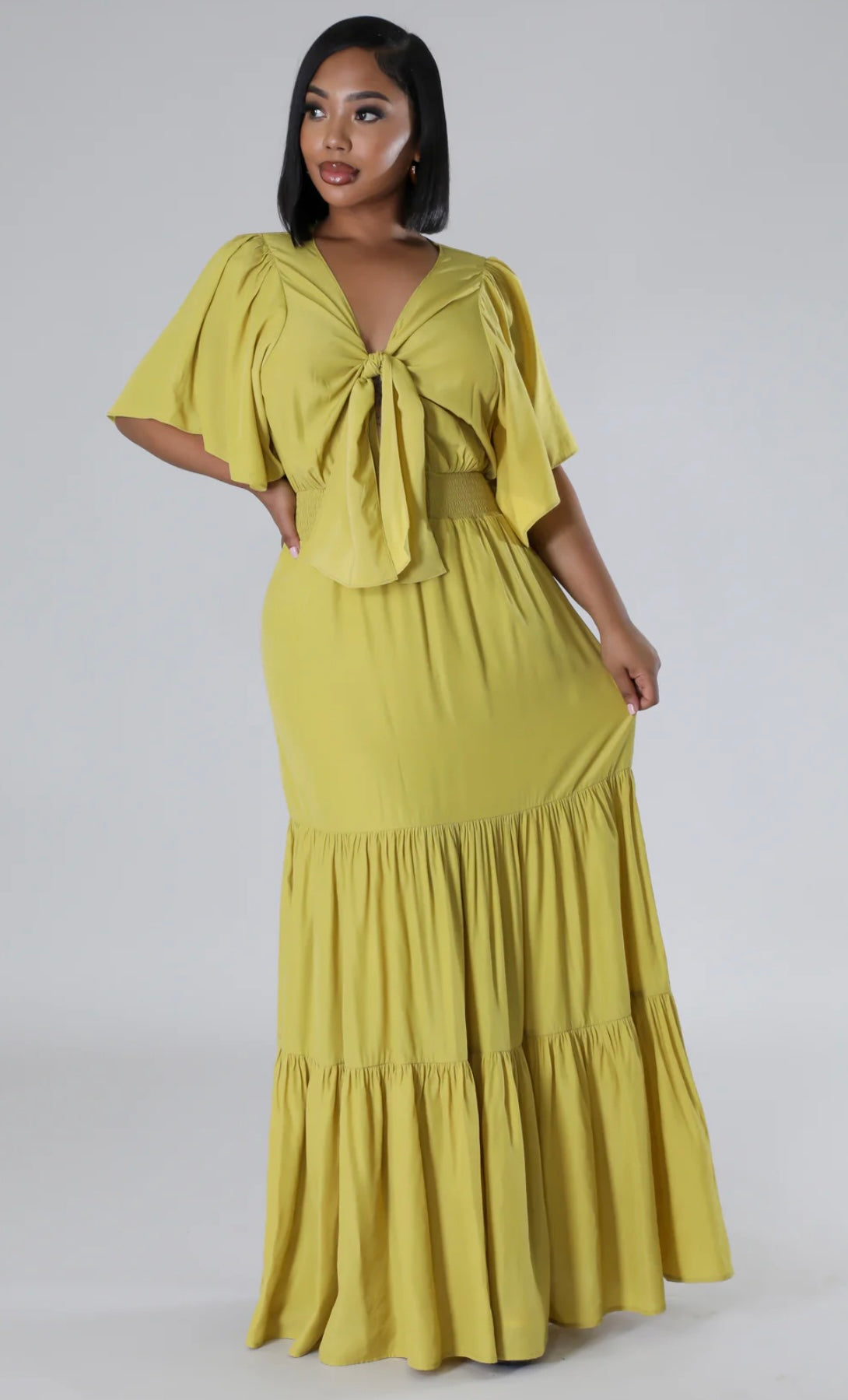 Jojo Babe Dress_Cyber Green