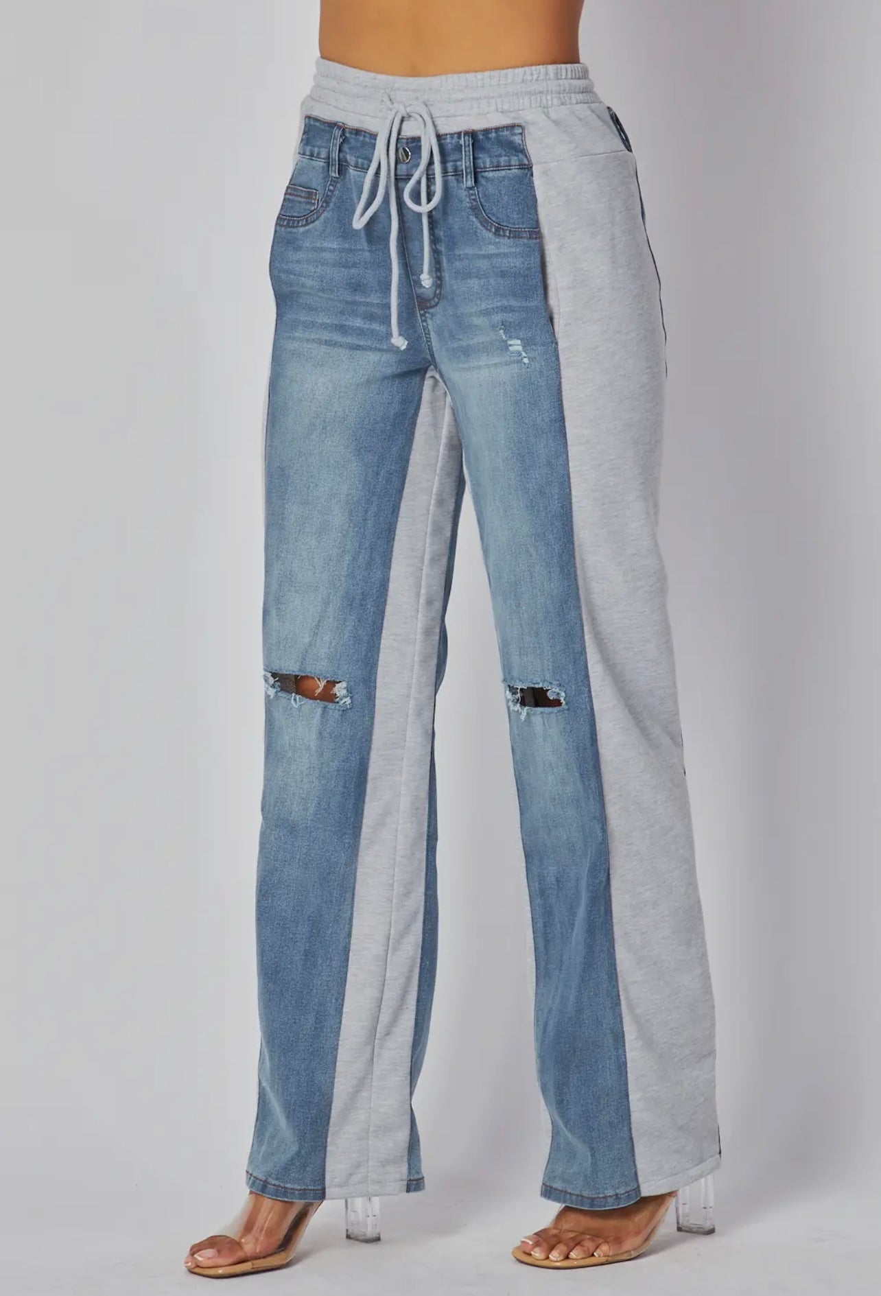 Streets Cred Denim Contrast Pants