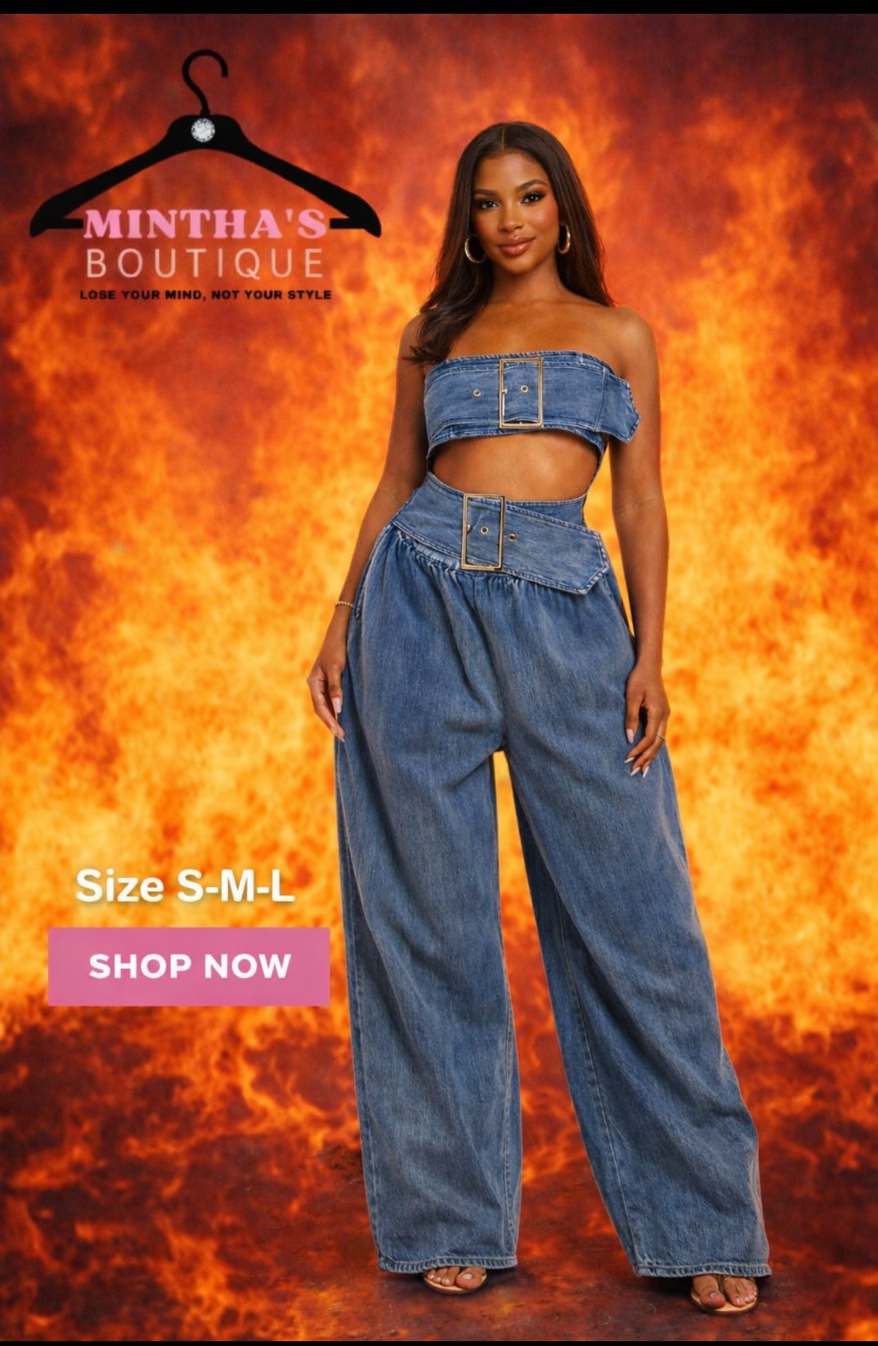 DENIM BLUES DIVA JUMPSUIT