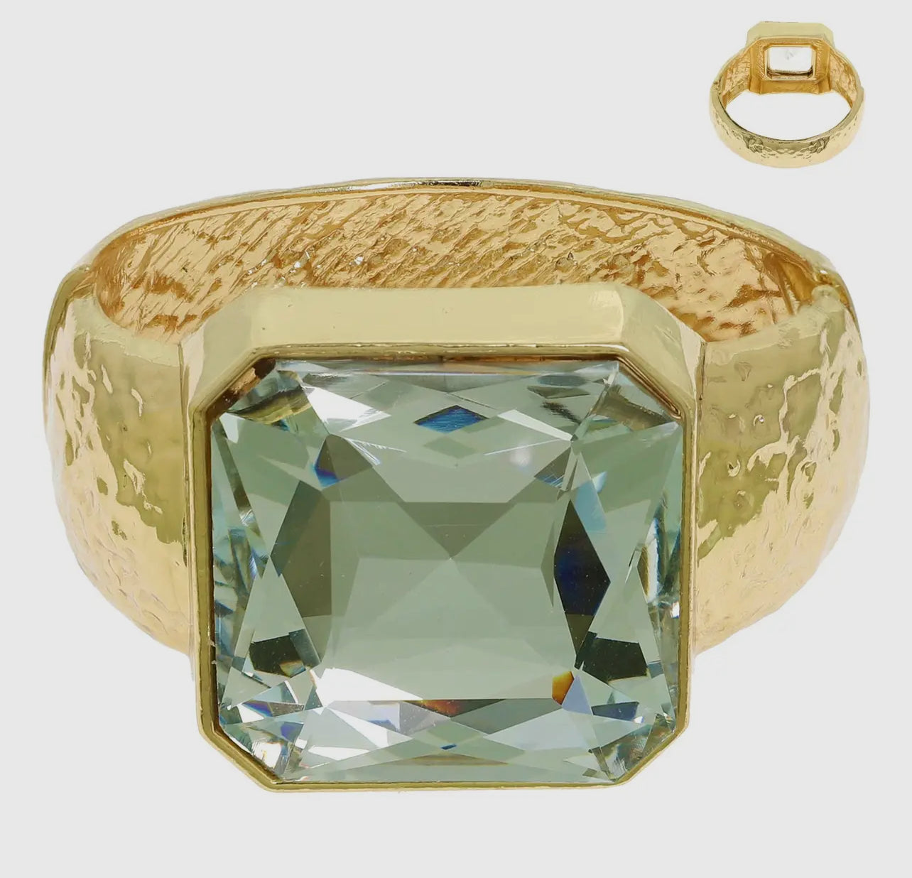 Big Cluster Hinged Bracelet