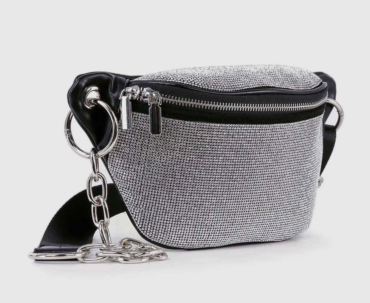 Night Life Rhinestone Crossbody Sling Bag