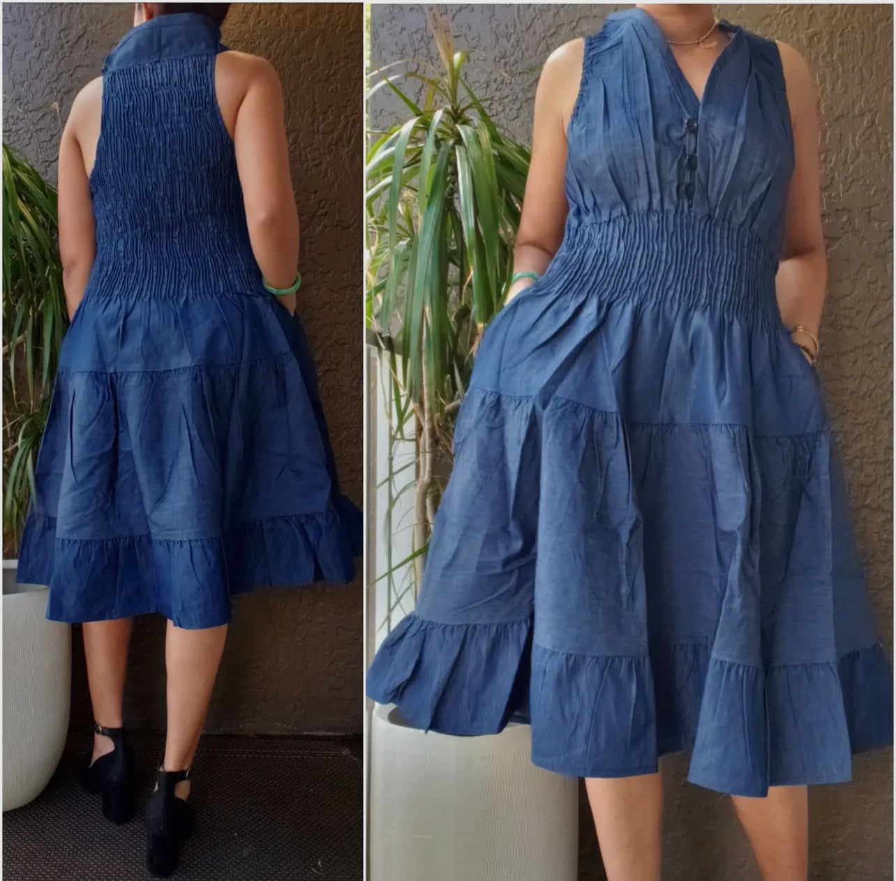 Darcy Smocked Bodice MIDI Dress