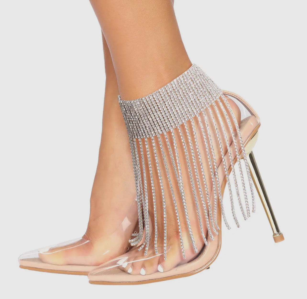Fringe Rhinestone Dazzling Anklet