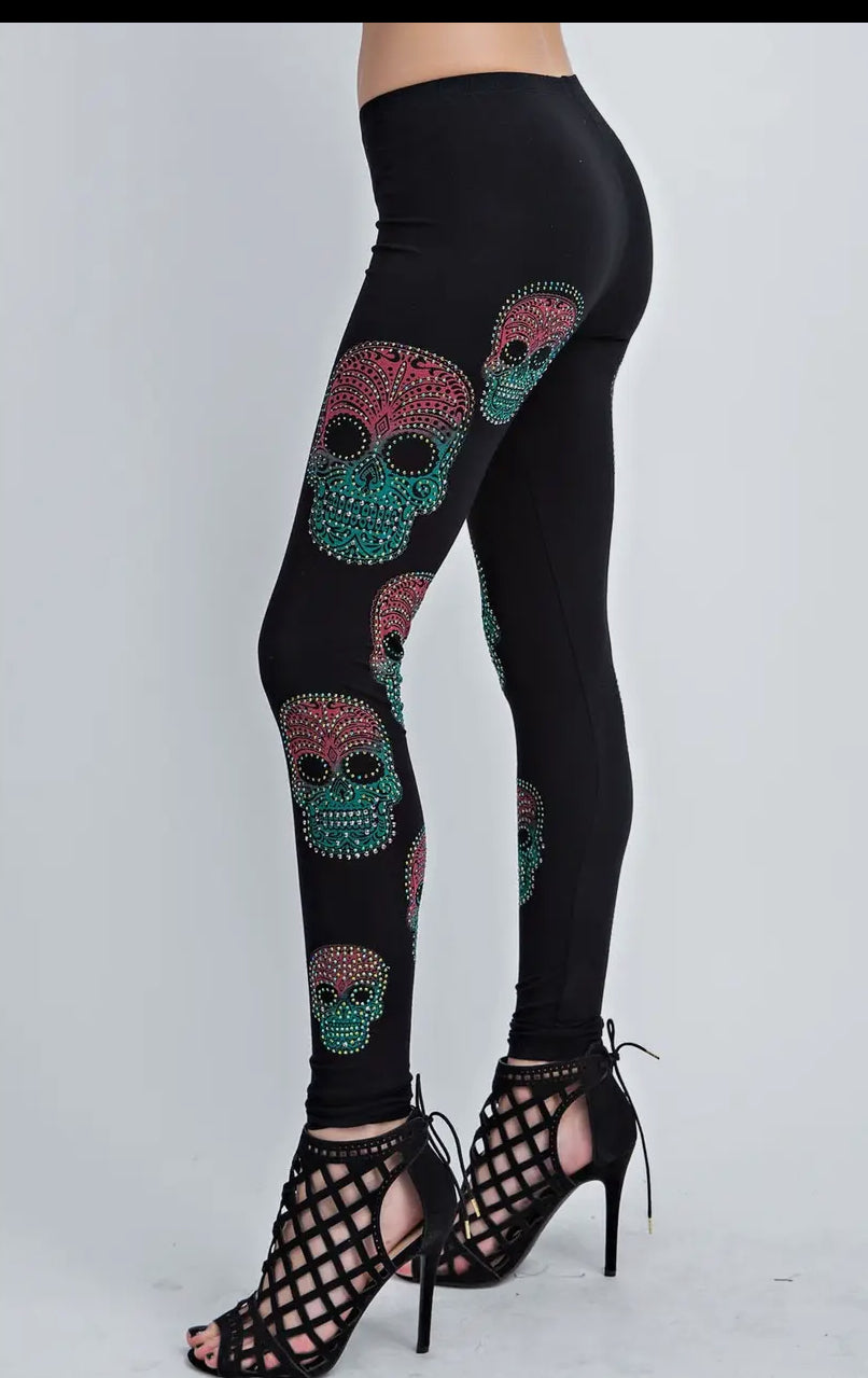 Skull Bling Leggings