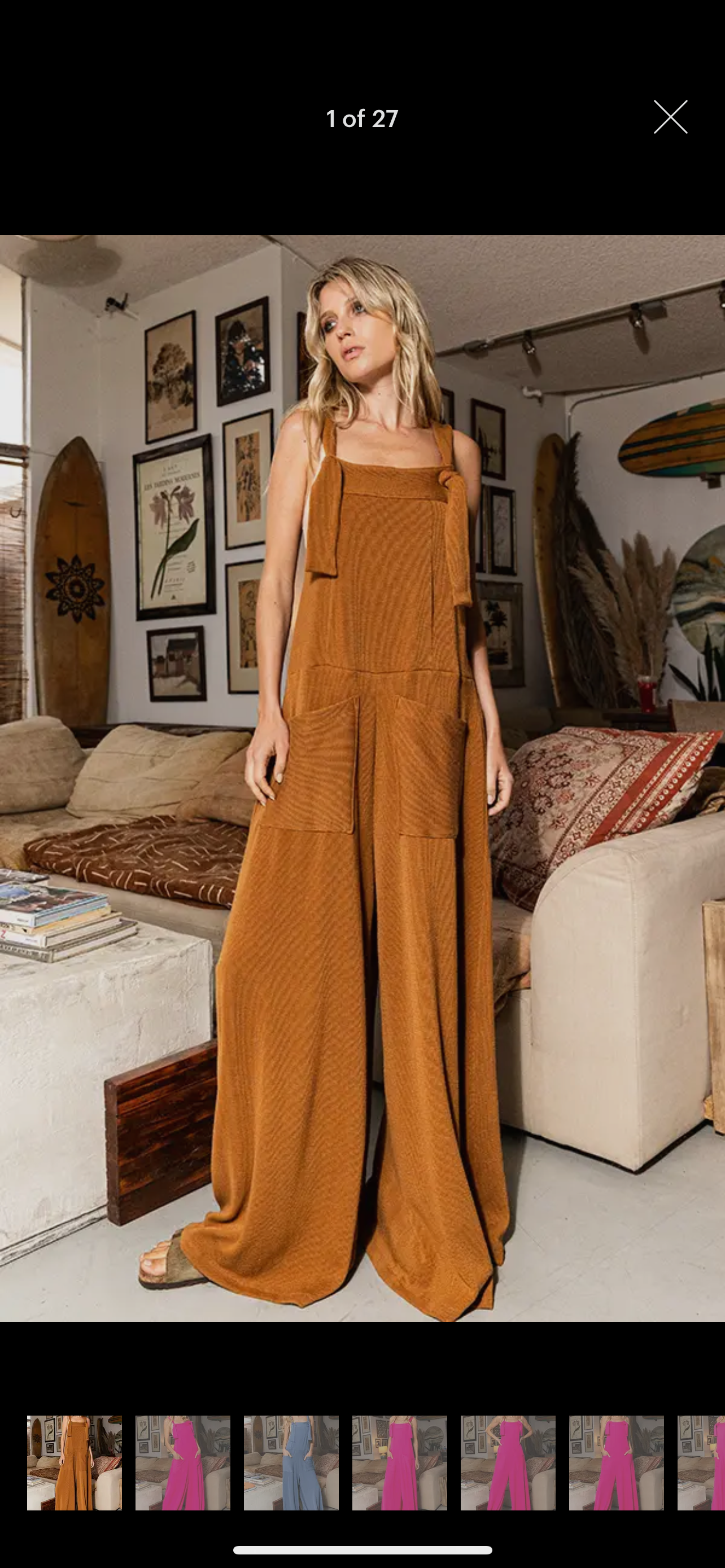 Maddie Black Overalls -Med