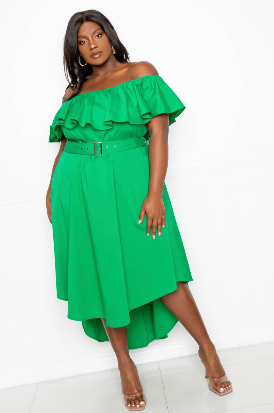 She Ready Off Shoulder Dress