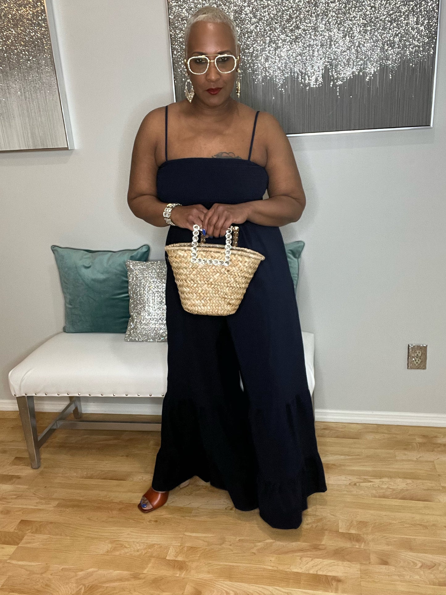 Happiest Hour Jumpsuit in Navy