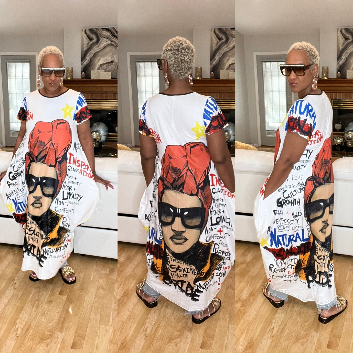 Graffiti Sista Maxi Dress