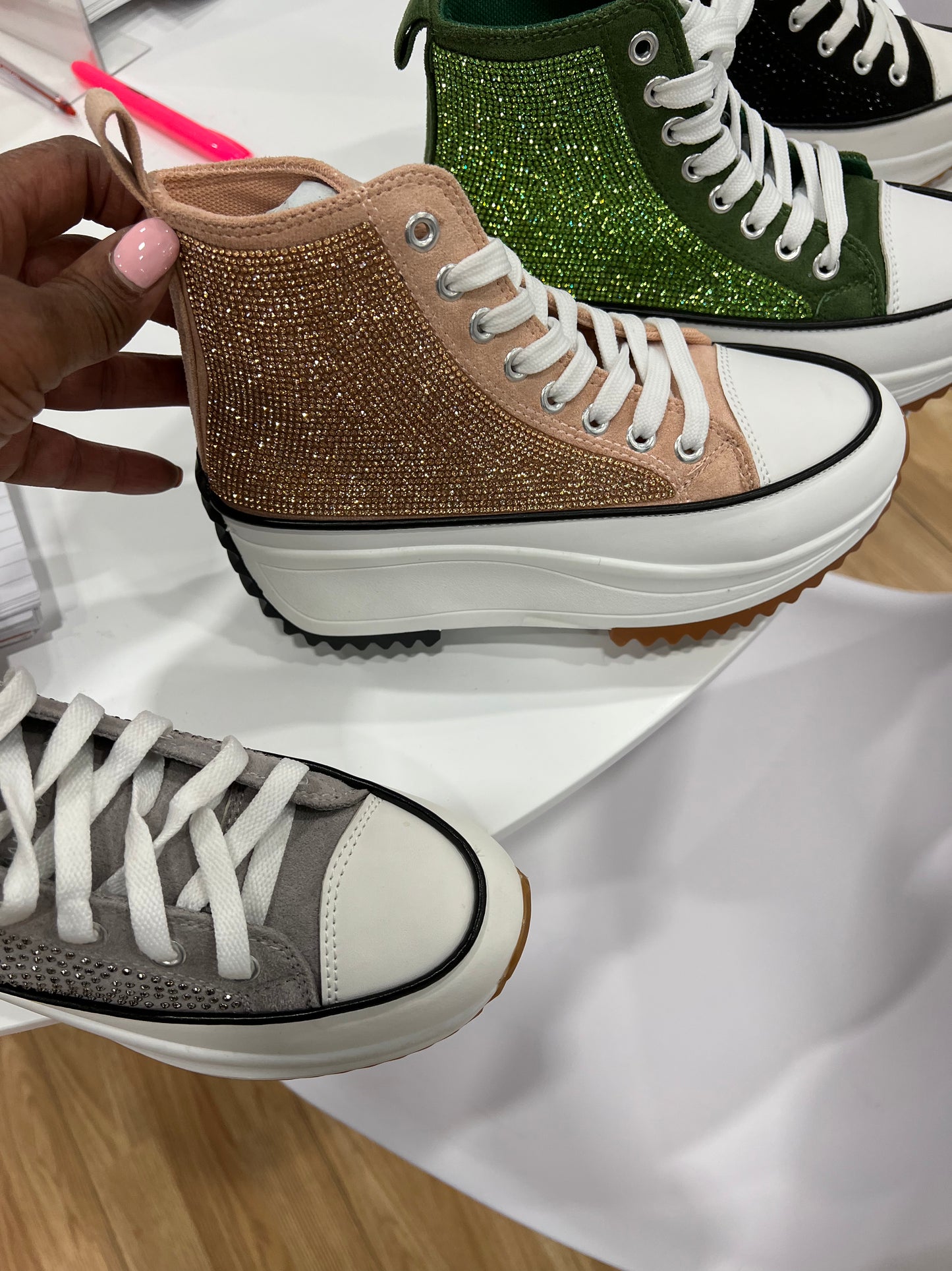 Skylar Wedge Sneaker (Suggest Going Up in Size)-7