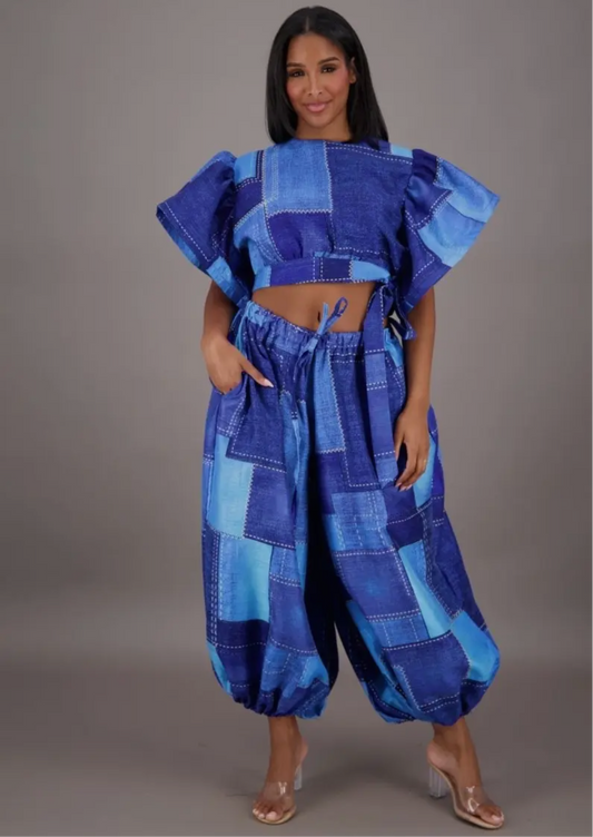 Jennie On the Denim Block 2pc Set