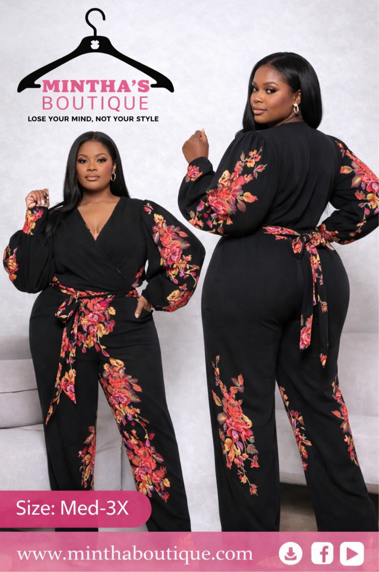 Boujee Floral Jumpsuit