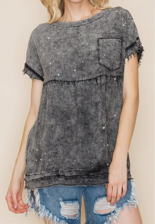 Embellishment Top w/Pockets_Oversized Fit