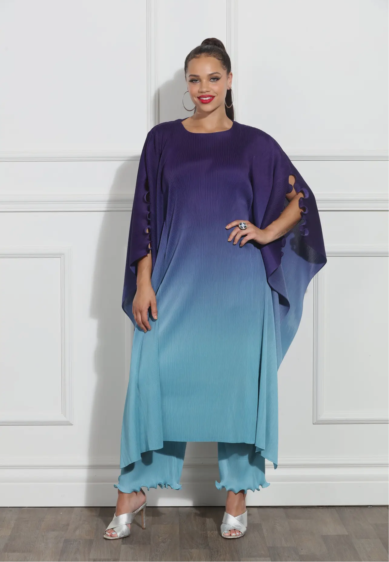 In too Deep Purple Blue - Ombre Dress and Pant Set