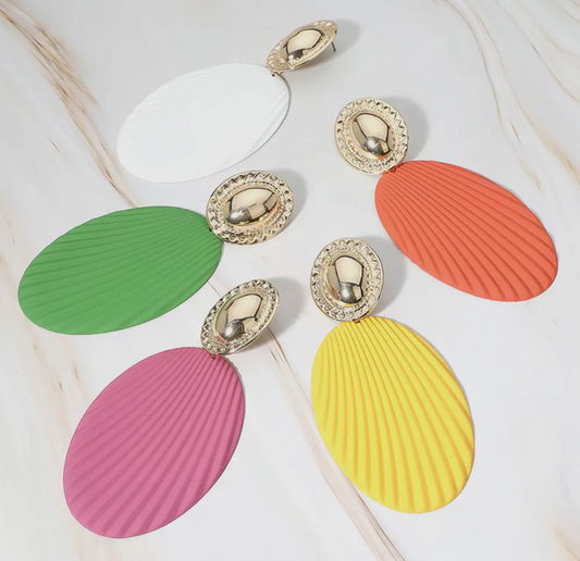 Oversized Textured Earrings