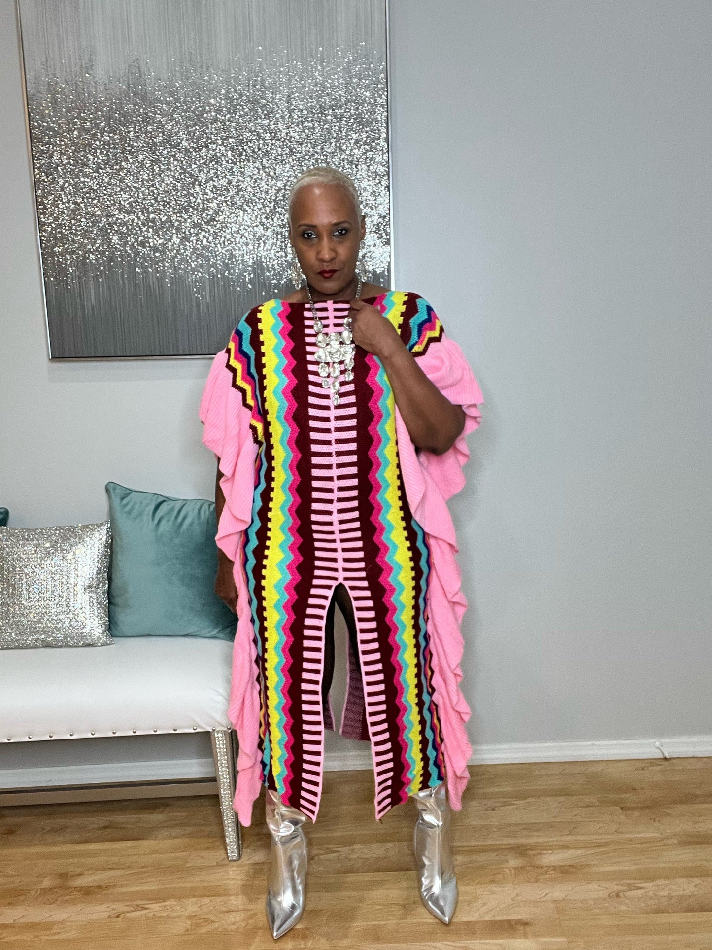 Cotton Candy Sweater Dress