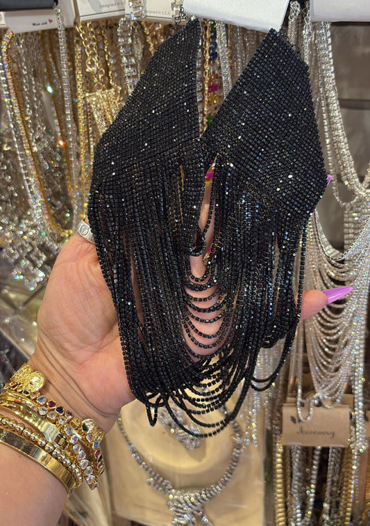 Multi Layered Rhinestone Necklace