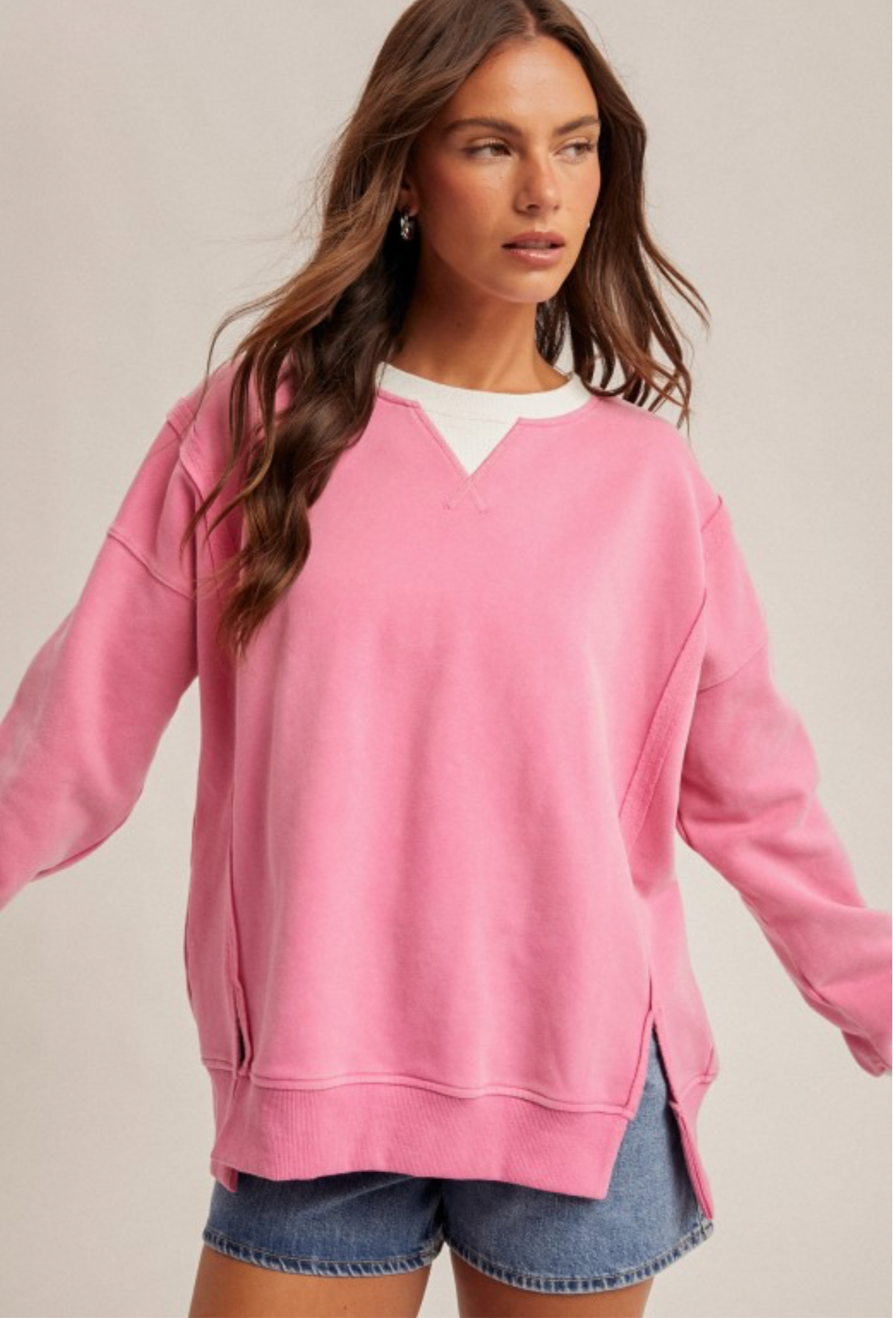 We The People Roll-Neck Sweat Shirt