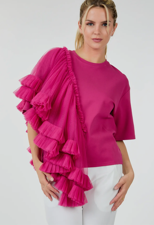 Roberta Barbie Pink Tulle Top