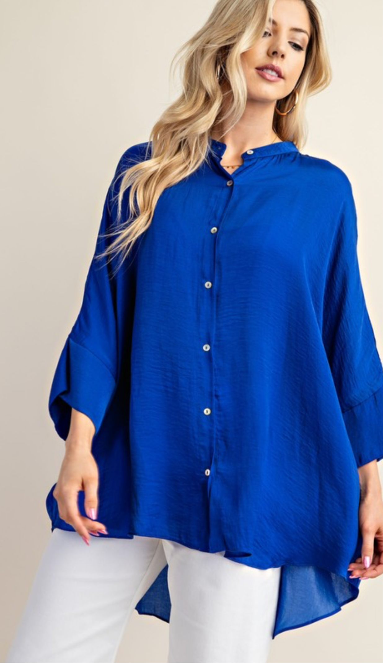 Effortlessly Casual Button Down Top