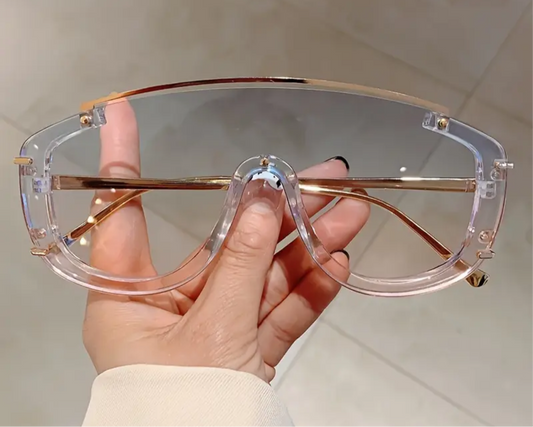 Semi Rimless Clear Lens